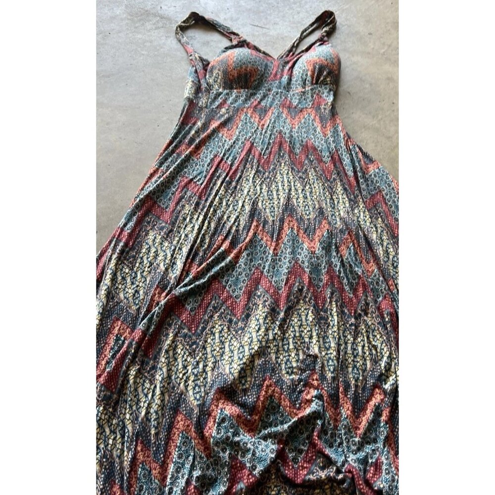 AMERICAN RAG CIE Summer Festival Dress XS Bohemian Handkerchief Hem Wide Straps